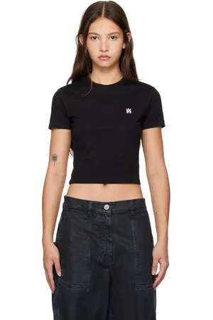 AMIRI Micro t-shirt noir à logo brodé - Core
