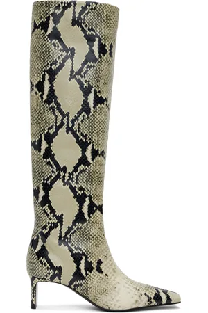 Khaite Bottes hauteur genou Ona kaki