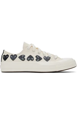 Comme des Garçons Baskets basses Chuck 70 blanc cassé à logos édition Converse