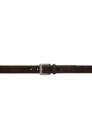 Beams Ceinture brune en suède