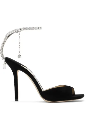 Jimmy Choo Sandales à talon aiguille Saeda 100 noires