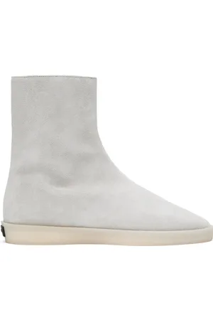 FEAR OF GOD Bottes hauteur mi-mollet de style mule grises en suède