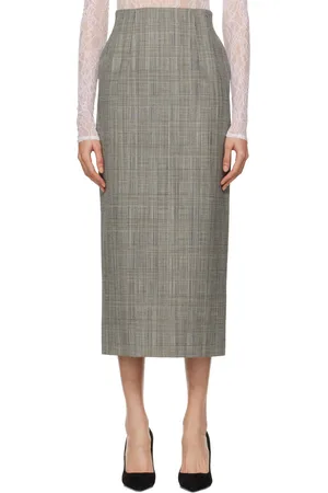 WARDROBE.NYC Jupe midi Contour noir et blanc