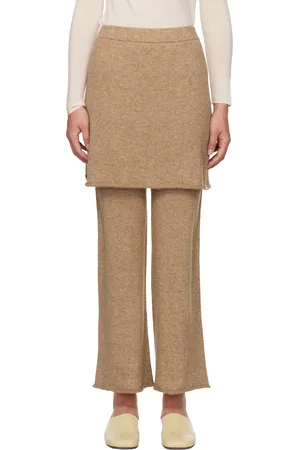 Lauren Manoogian Pantalon de détente étagé brun clair