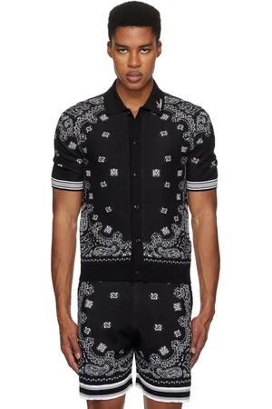 AMIRI Chemise noire à motif cachemire - Core