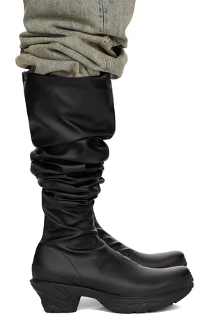 untitlab Bottes cuissardes de style chaussette Vertigo noires