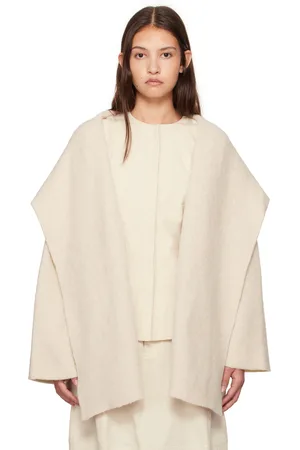 Lauren Manoogian Manteau blanc cassé en tricot double face
