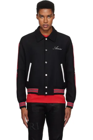 AMIRI Blouson aviateur noir à appliqués d