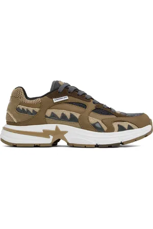 BAPE Baskets #2 multicolores à appliqués de requin et étoiles emblématiques