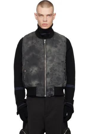 FFFPOSTALSERVICE Veste de style aviateur teinte en plongée MA-1 noire