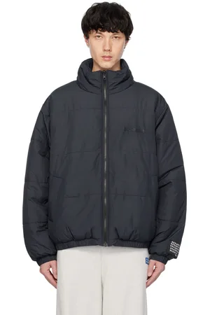 KSUBI Blouson matelassé réversible bleu marine à logo Sott