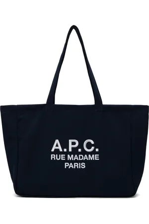 A.P.C. Cabas Diane bleu marine à logo