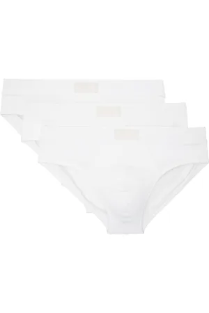 SKIMS Ensemble de trois slips blancs - Cotton