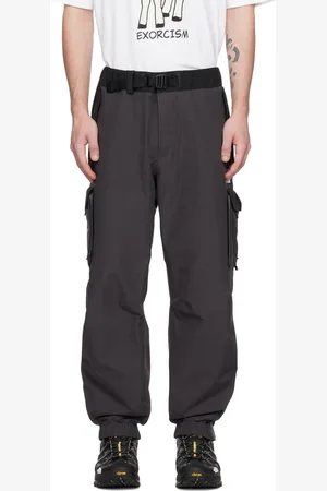 UNDERCOVER Pantalon coquille de randonnée noir et gris à poches cargo édition The North Face - SOUKUU