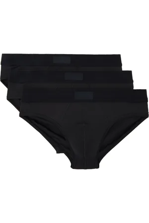 SKIMS Ensemble de trois slips noirs - Cotton