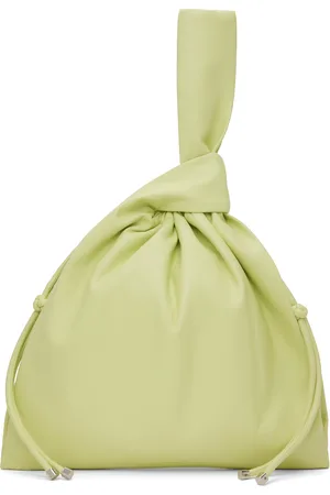 Nanushka Pochette Jen verte en cuir synthétique à cordons coulissants