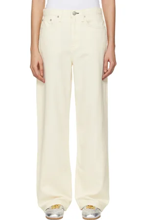 RAG&BONE Jean ample Logan blanc cassé à taille mi-haute