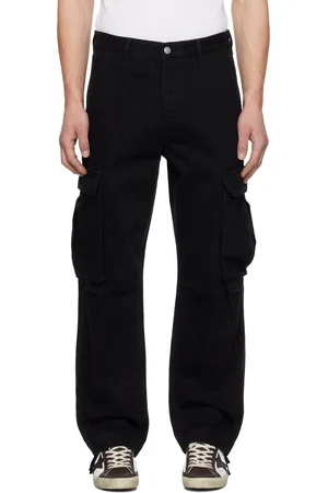 KSUBI Pantalon cargo Fugitive noir à logo Sott