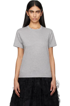 Comme des Garçons T-shirt gris à écusson à logo