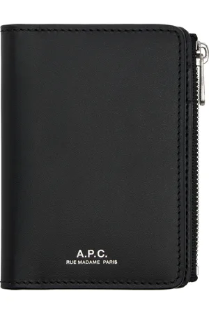 A.P.C. Portefeuille Stefan noir à glissière
