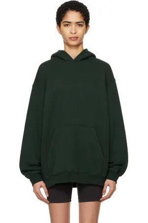 SKIMS Pull à capuche surdimensionné vert - Vintage Fleece