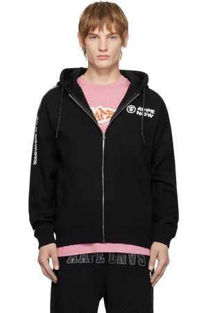 A Bathing Ape Pull à capuche noir à logo AAPE Now