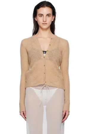 Paloma Wool Cardigan Alone brun clair à boutons
