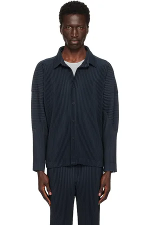 Issey Miyake Chemise Monthly Color November bleu marine