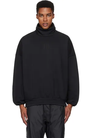 FEAR OF GOD Col roulé noir en molleton épais édition adidas Originals