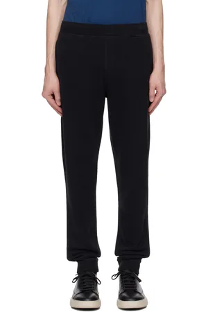 Sunspel Pantalon de survêtement noir en jersey bouclette