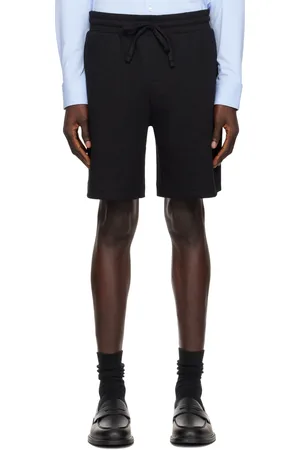 HUGO BOSS Short noir en coton mélangé