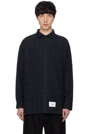 Wtaps Chemise bleu marine à carreaux