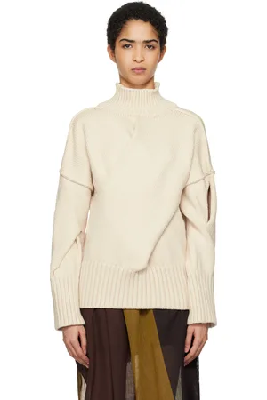 Issey Miyake Col roulé Brobdingnag blanc cassé