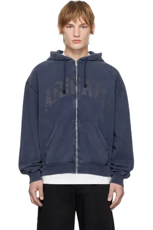 Axel Arigato Pull à capuche Link bleu marine à glissière