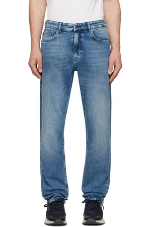 HUGO BOSS Jean bleu à effet délavé