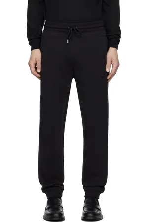 HUGO BOSS Pantalon de survêtement noir à logo étagé