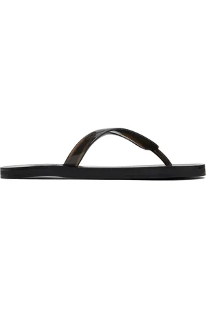 Ancient Greek Sandals Tongs Saionara noires en PVC