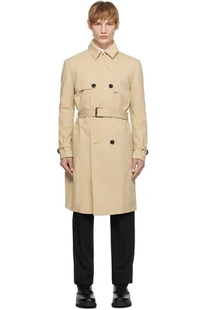 HUGO BOSS Trench beige à double boutonnage