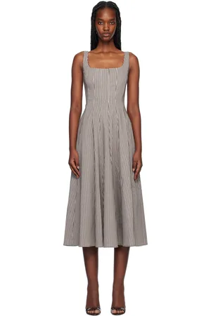 Staud Robe midi Wells brune