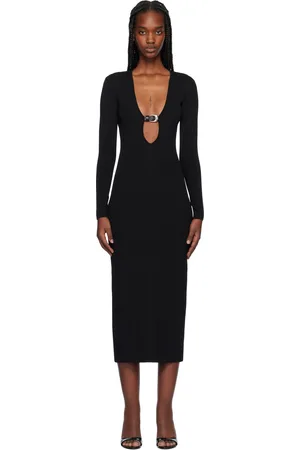 Staud Robe midi Murphy noire