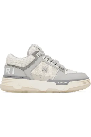 AMIRI Baskets MA-1 blanc et gris