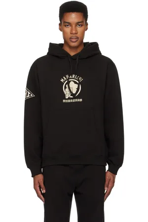 Maharishi Pull à capuche noir à broderie Kamon édition Nishigawa Iaido Club