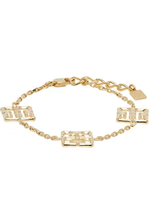 Givenchy Bracelet doré à breloques à logo 4G Liquid