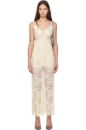 Paco rabanne Robe longue beige