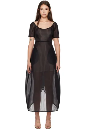 Gia Studios Robe longue Lily noire