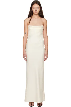 Gia Studios Robe longue Manon blanc cassé