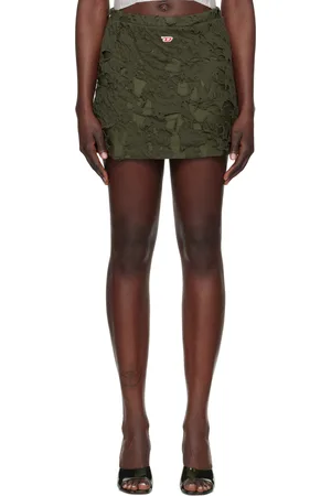 Diesel Minijupe O-Ressy kaki