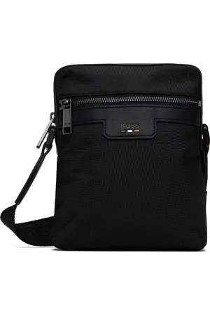 HUGO BOSS Sac noir à logo gaufré