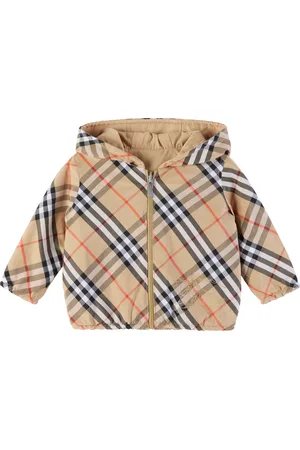 Burberry Bébé | Blouson réversible beige à carreaux
