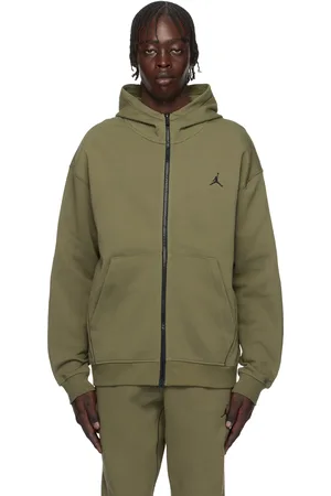 Nike Pull à capuche de sport Hoop kaki en molleton à logo